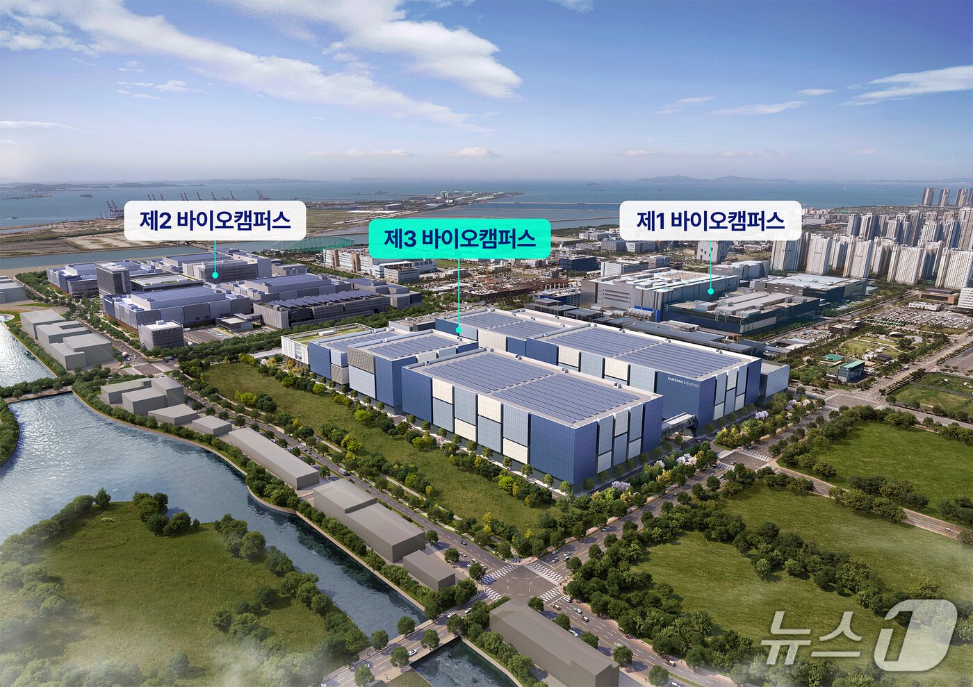 본문 이미지 - 삼성바이오로직스 제3 바이오캠퍼스 조감도 /제공 = 삼성바이오로직스