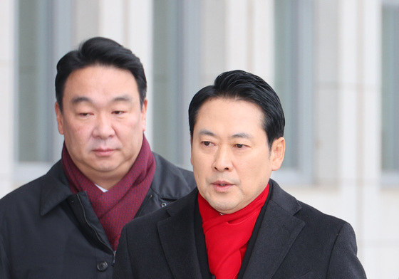 천막 농성장 향하는 장동혁