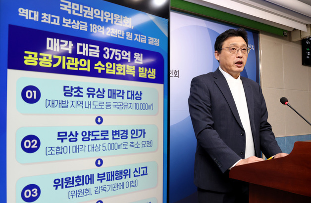 권익위, 부패신고자에 역대 최고 보상금 18억 2천만 원 지급