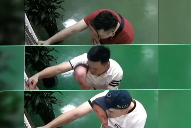 "출퇴근한 척"…동료 얼굴 사진 인쇄해 마스크처럼 사용, 대신 찍었다