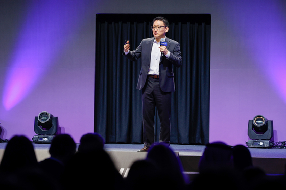 기조연설하는 박성현 리벨리온 대표