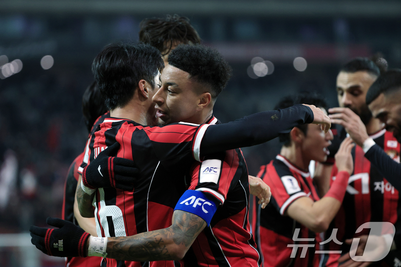(서울=뉴스1) 박정호 기자 = 10일 오후 서울시 마포구 월드컵로 서울월드컵경기장에서 열린 AFC 챔피언스리그 엘리트(ACLE) 2025/26 리그 스테이지 6차전 FC서울과 멜 …