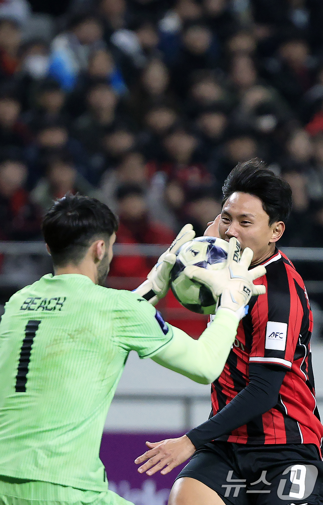(서울=뉴스1) 박정호 기자 = 10일 오후 서울시 마포구 월드컵로 서울월드컵경기장에서 열린 AFC 챔피언스리그 엘리트(ACLE) 2025/26 리그 스테이지 6차전 FC서울과 멜 …