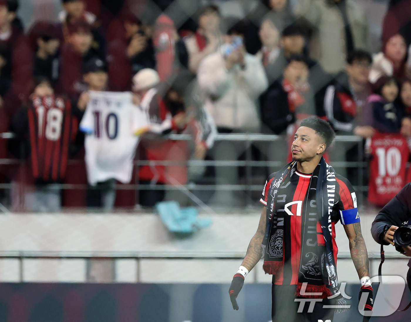 (서울=뉴스1) 박정호 기자 = 10일 오후 서울시 마포구 월드컵로 서울월드컵경기장에서 열린 AFC 챔피언스리그 엘리트(ACLE) 2025/26 리그 스테이지 6차전 FC서울과 멜 …