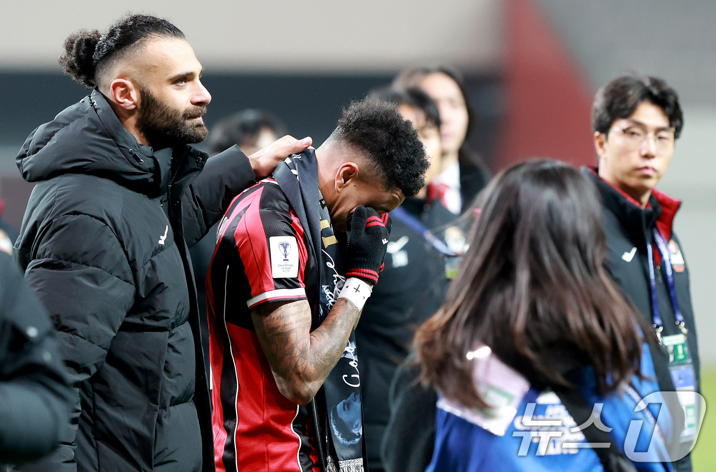 (서울=뉴스1) 이호윤 기자 = 10일 서울 마포구 월드컵로 서울월드컵경기장에서 열린 2025~2026시즌 아시아축구연맹(AFC) 챔피언스리그 엘리트(ACLE) 리그 스테이지 6차 …