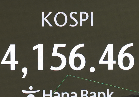 장 초반 4150선 보이는 코스피