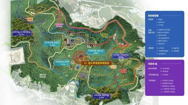 완도군, 산림치유단지에 '목재 문화 체험장' 조성