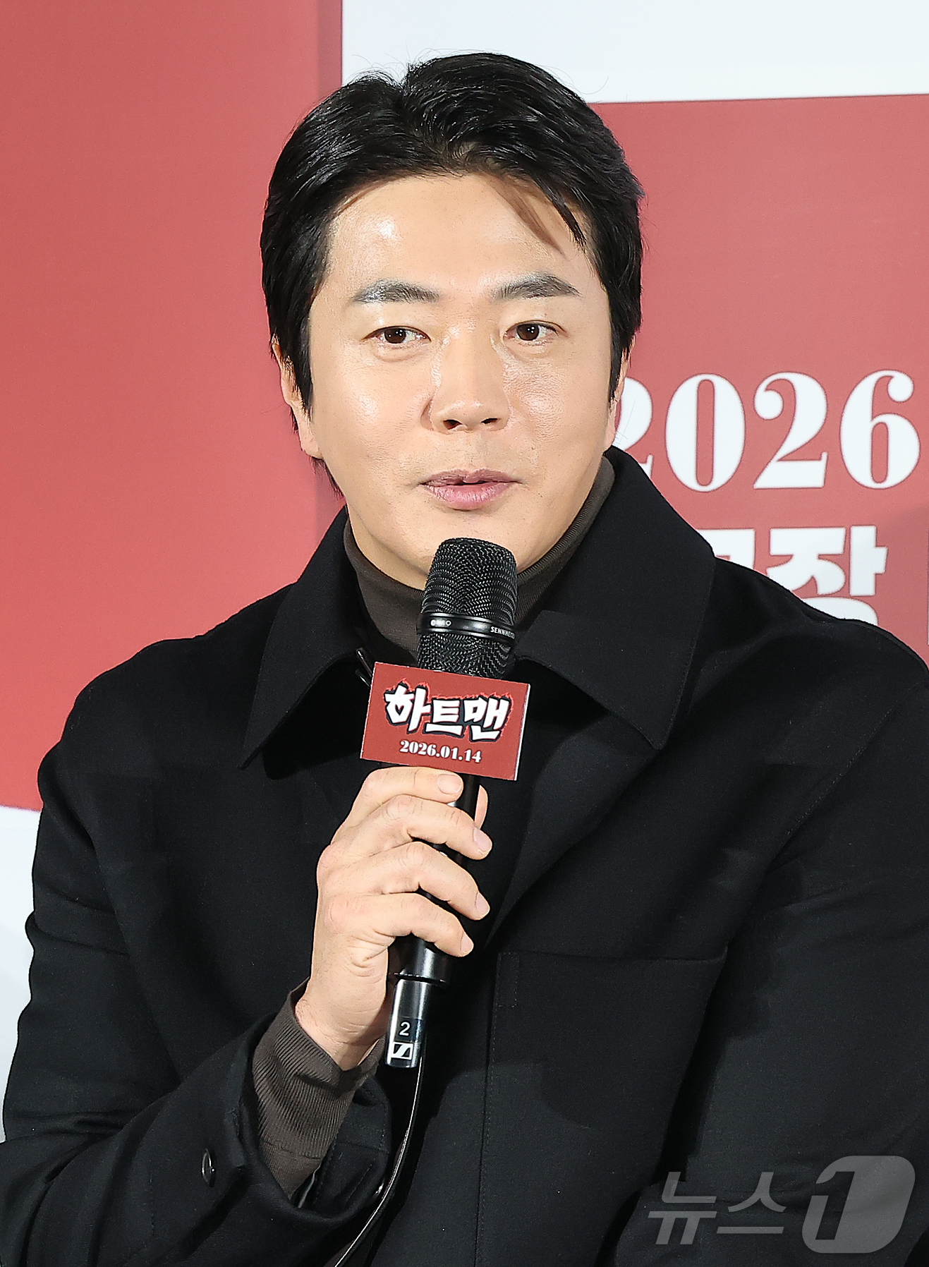 (서울=뉴스1) 김진환 기자 = 배우 권상우가 11일 오전 서울 광진구 롯데시네마 건대입구에서 열린 영화 ‘하트맨’ 제작보고회에 참석해 인사말을 하고 있다.‘하트맨’은 돌아온 남자 …