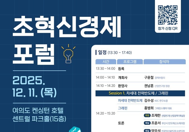 기재부, '초혁신경제 포럼' 개최…선도 프로젝트 미래 전략 공유