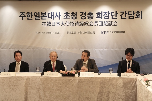 손경식 경총 회장, 日대사 만나 "한일 기업 협력에 정부 지원 필수"