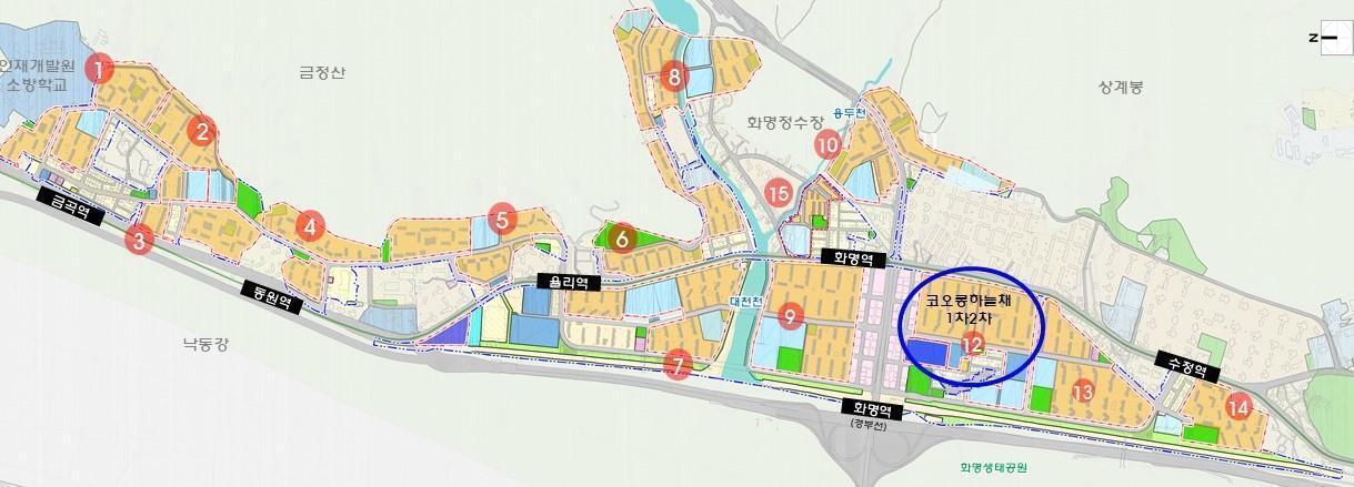 본문 이미지 - 화명·금곡지구&#40;국토교통부 제공&#41;.뉴스1 ⓒ News1