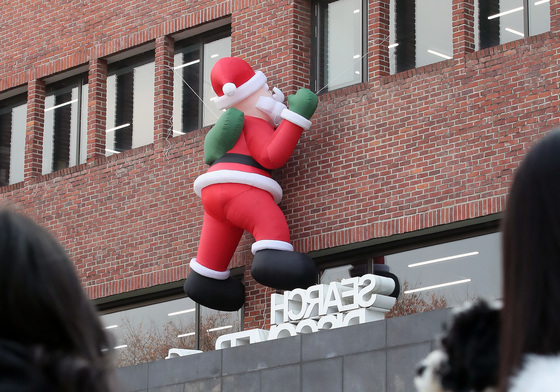 기말고사 응원하는 산타