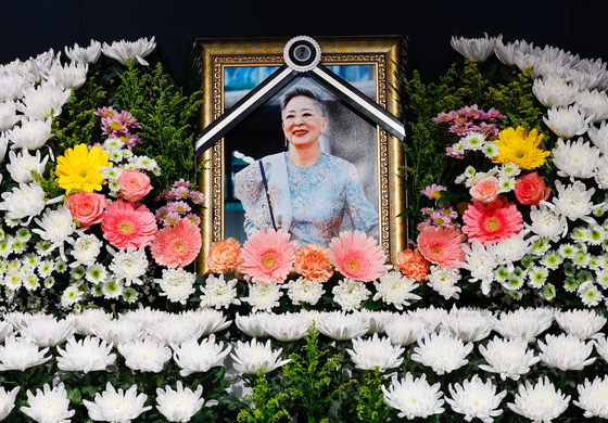 서울영화센터에 마련된 원로배우 김지미 추모 공간