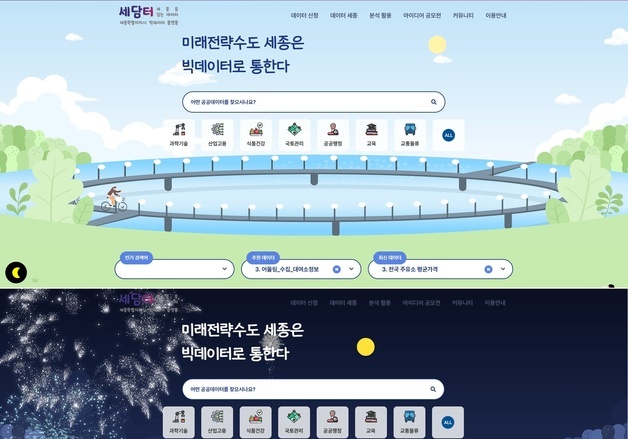 세종시, 빅데이터 개방형 플랫폼 ′세담터′ 전면 개편