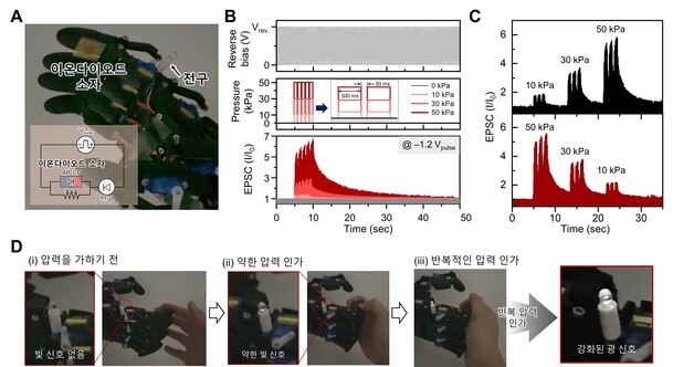 국내 연구진, 생체 신경 초저전력 신호전달 원리 인공소자에 구현