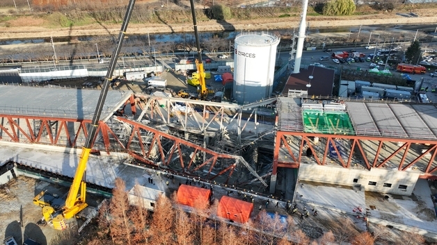 광주 붕괴사고 현장, 안정화 작업 중