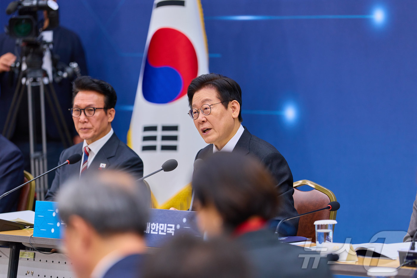 (서울=뉴스1) 이재명 기자 = 이재명 대통령이 12일 세종시 정부세종컨벤션센터에서 열린 과학기술정보통신부·개인정보보호위원회 업무보고에서 발언하고 있다. (대통령실 제공. 재판매 …