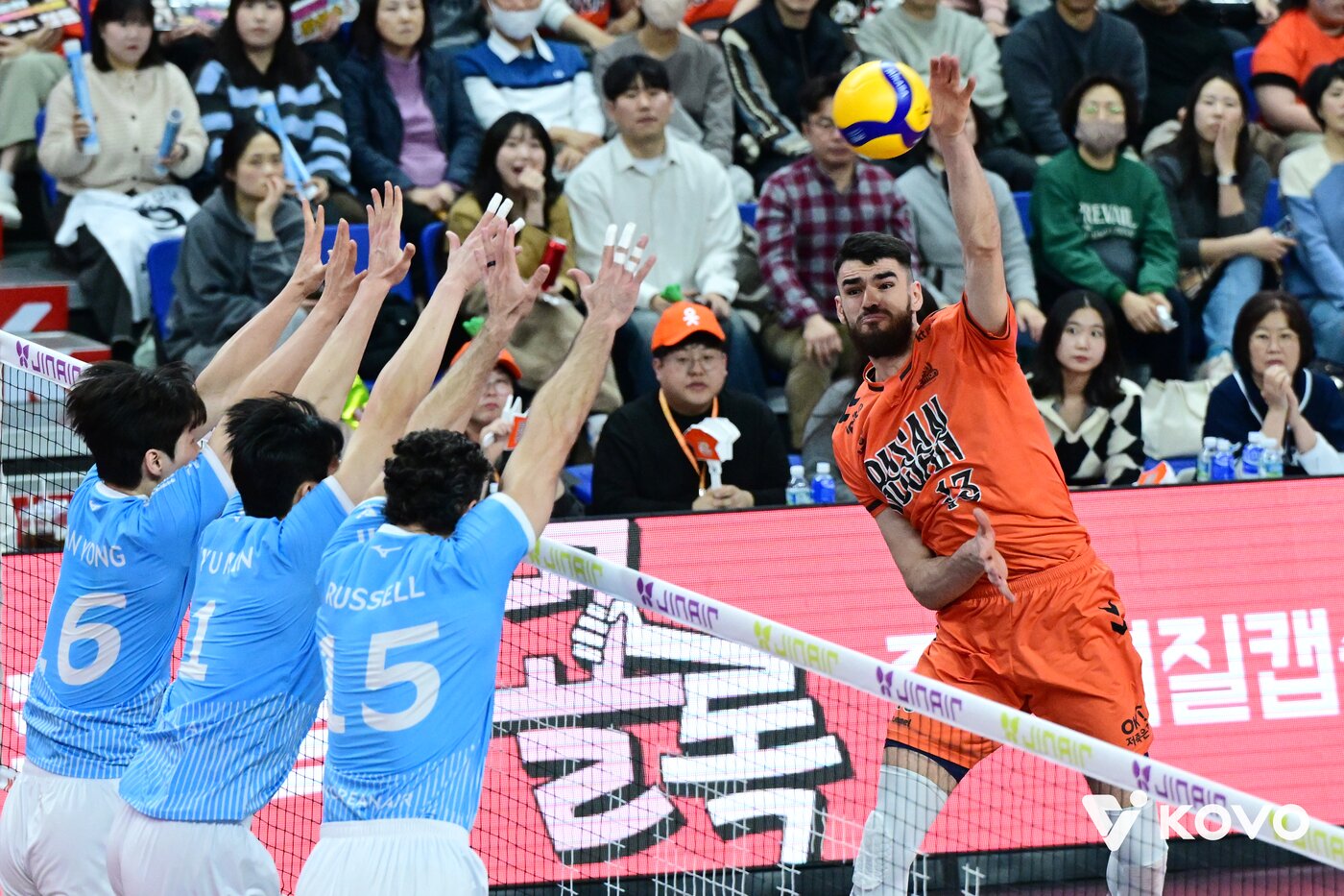 본문 이미지 - OK저축은행 디미타르 디미트로프. &#40;KOVO 제공&#41;