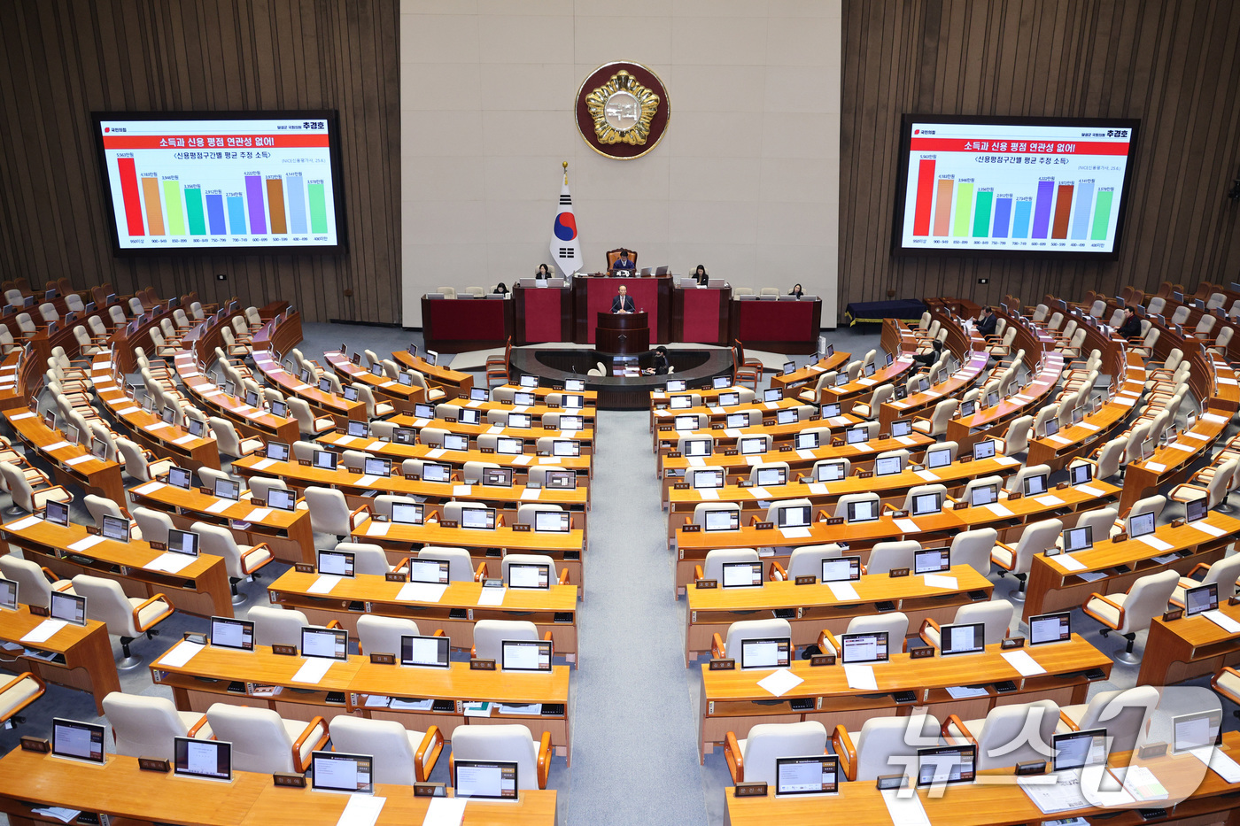 (서울=뉴스1) 신웅수 기자 = 추경호 국민의힘 의원이 13일 서울 여의도 국회에서 열린 제430회국회(임시회) 제1차 본회의에서 은행법 일부개정법률안에 대한 무제한 토론(필리버스 …