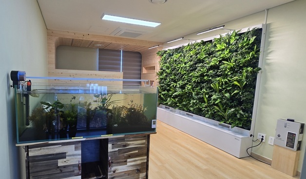 울산 남울주소방서, 청량119안전센터에 수직정원 설치