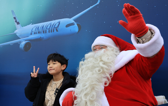 산타클로스와 함께 '찰칵'