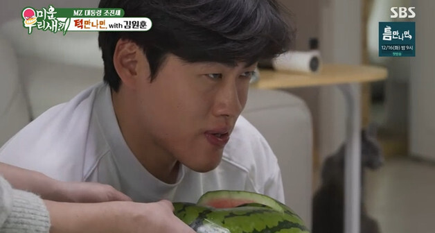 조진세, 턱으로 수박 쪼개기 성공…강렬·폭소 [RE:TV]