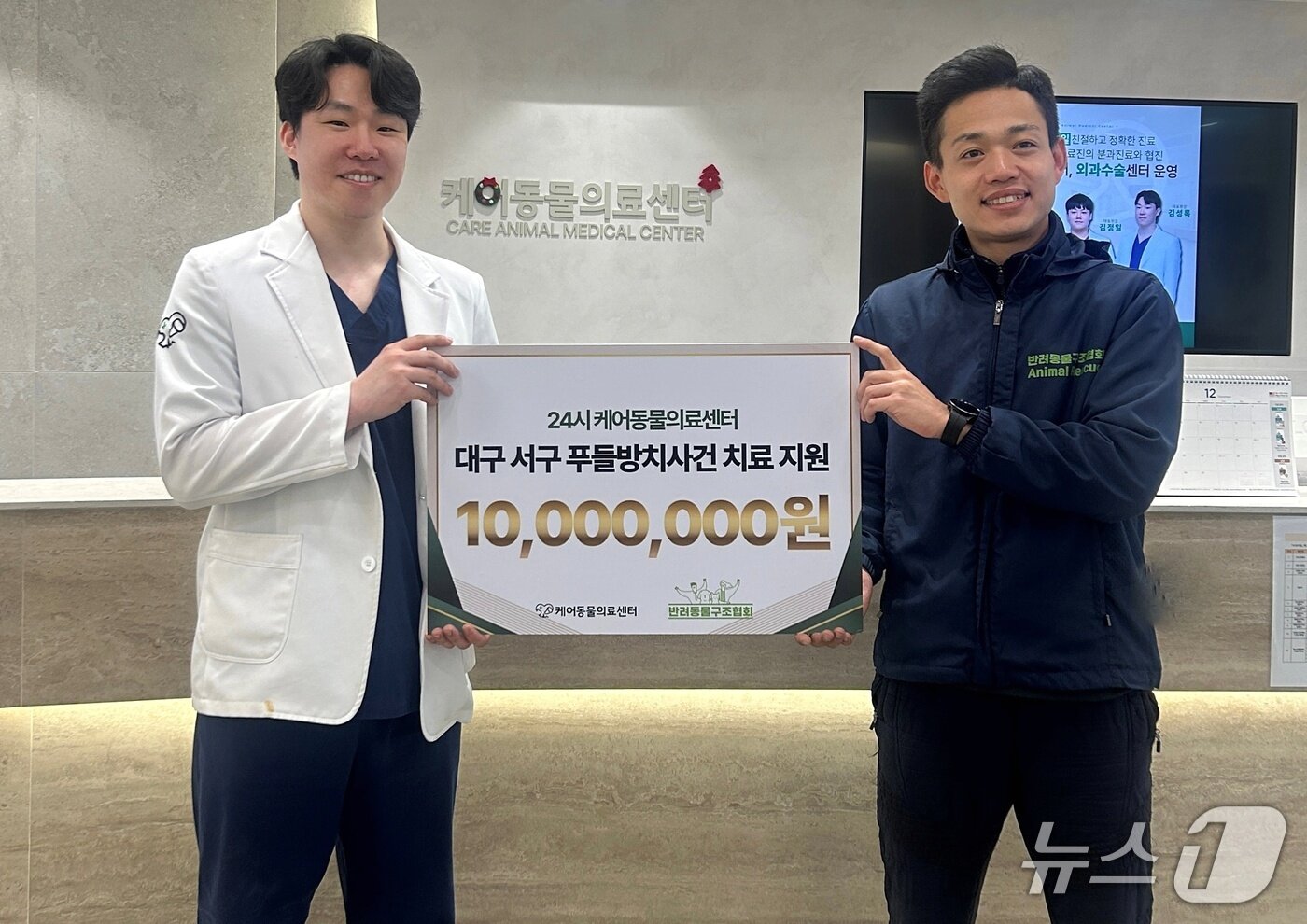 본문 이미지 - 케어동물의료센터는 쓰레기 더미에서 구조된 푸들 강아지들을 의료 지원했다(케어동물의료센터 제공). ⓒ 뉴스1