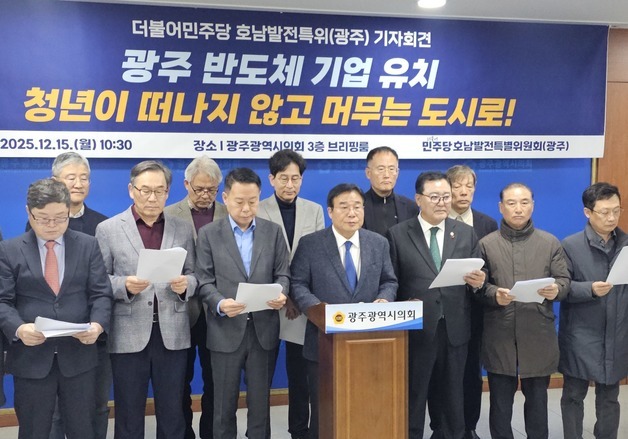 민주당 호남발전특별위원회 "반도체 기업 광주로 와야 청년 산다"