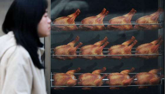 치킨 메뉴판에 중량 표시된다