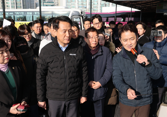 동서울터미널 현대화 사업 설명 듣는 오세훈 시장