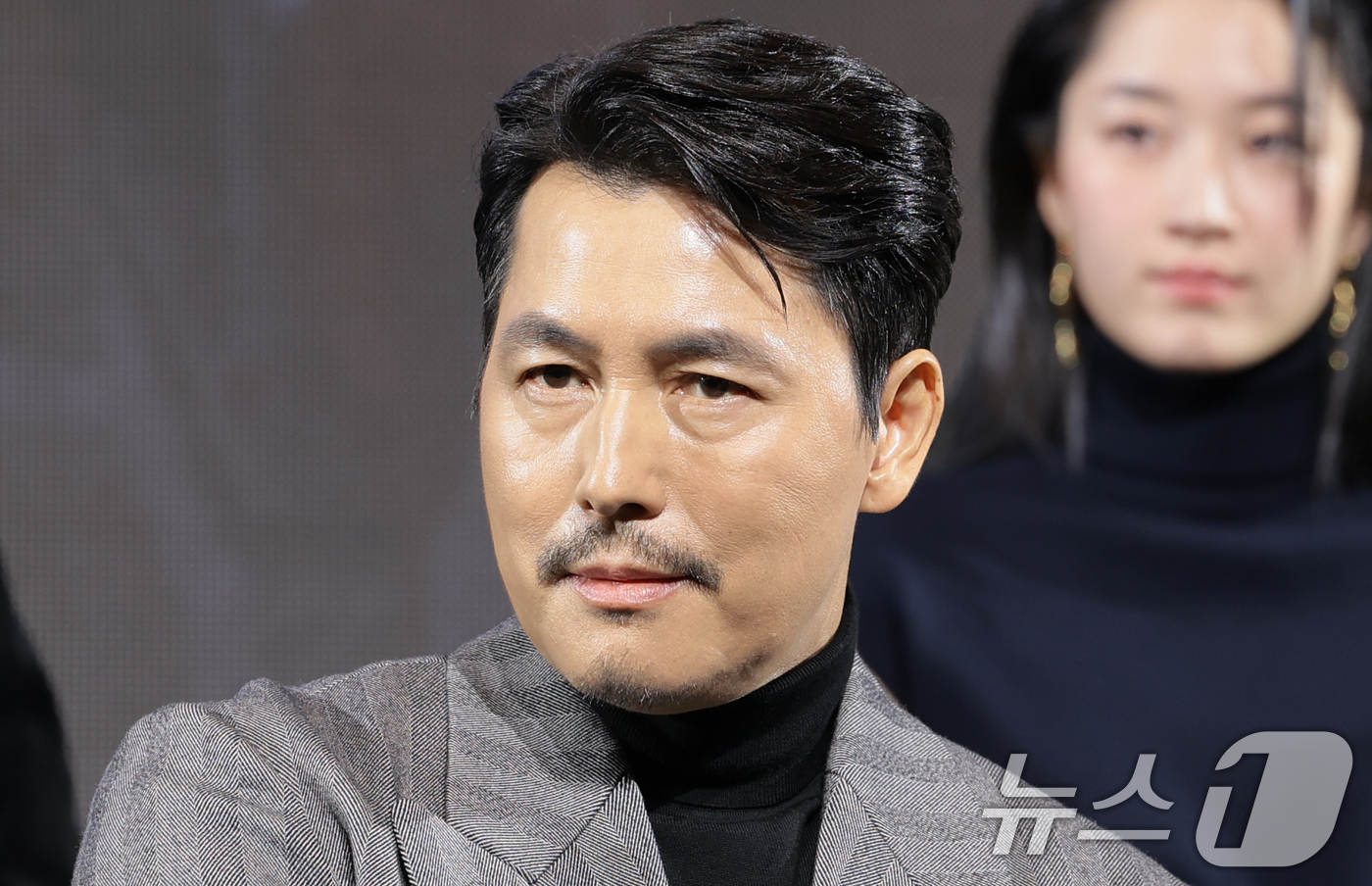 (서울=뉴스1) 권현진 기자 = 배우 정우성이 15일 서울 강남구 그랜드 인터컨티넨탈 파르나스에서 진행된 디즈니+ 오리지널 시리즈 '메이드 인 코리아' 제작발표회에 참석해 가족관계 …