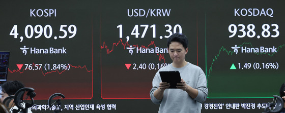 코스피, AI 거품론 재점화에 4100선 붕괴