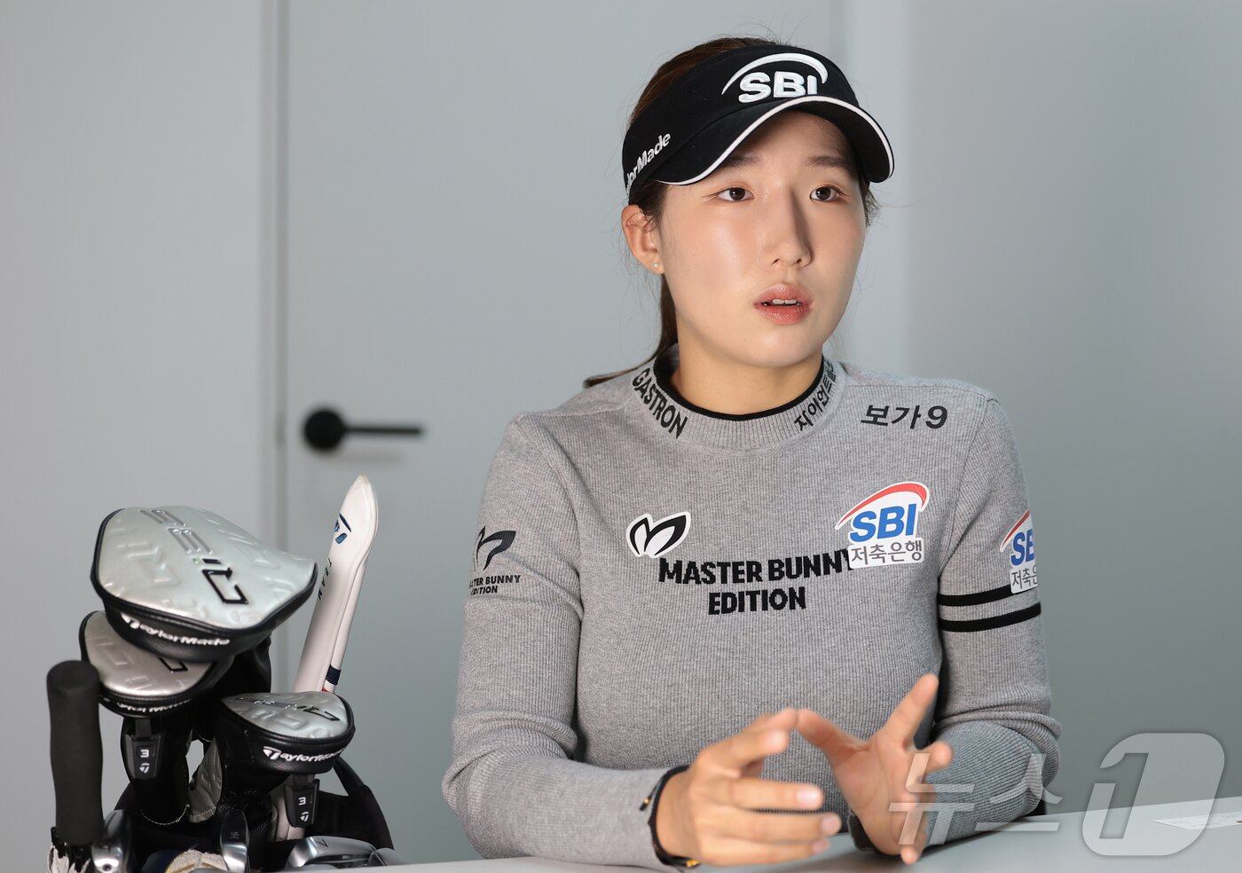 본문 이미지 - LPGA 투어 입성을 앞둔 이동은이 15일 서울 서초구 지애드스포츠에서 뉴스1과 인터뷰를 하고 있다. ⓒ News1 권현진 기자