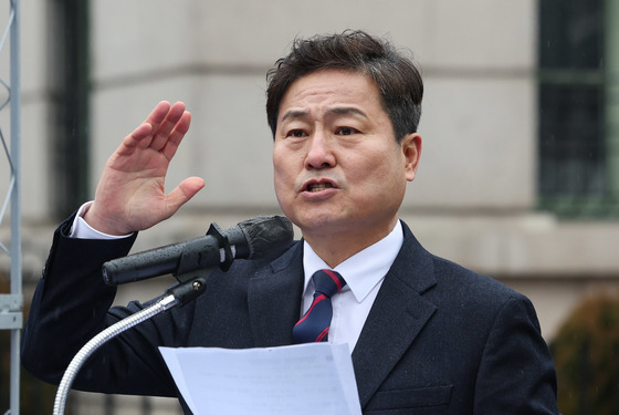 서울시장 출마 선언하는 김영배 의원