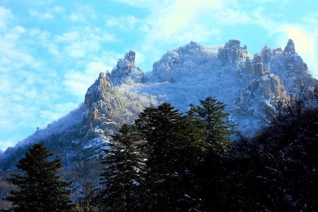 인제 한계령의 설경