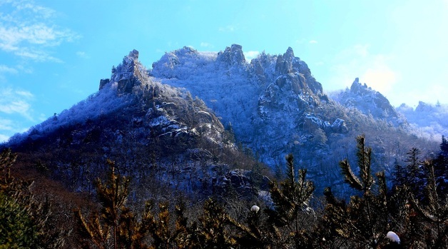 인제 한계령의 설경