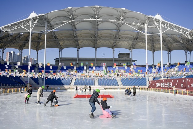 원주 야외 아이스링크장·눈썰매장 24일 개장