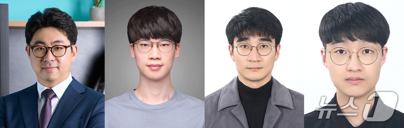 본문 이미지 - (좌측부터) 이종원 교수, 김재성 연구원(제1저자), 정형주 연구원, 이성진 연구원.(UNIST 제공. 재판매 및 DB금지)/뉴스1