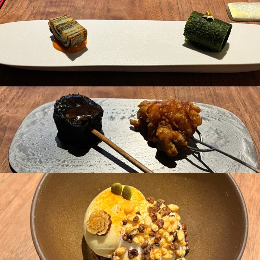 본문 이미지 -   16일 서울 청담동 밍글스 '퍼펙트 다이닝'에 준비된 다이닝 코스.