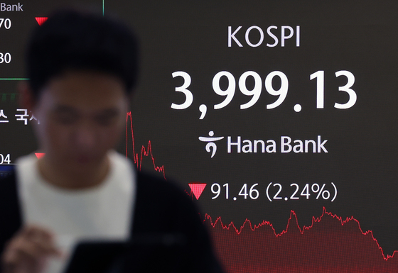 4000선 무너진 코스피