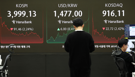 코스피·코스닥 동반 하락