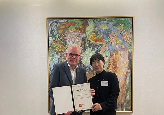 심평원, 덴마크 보건의료 협력 증진…대사관 감사장 수상