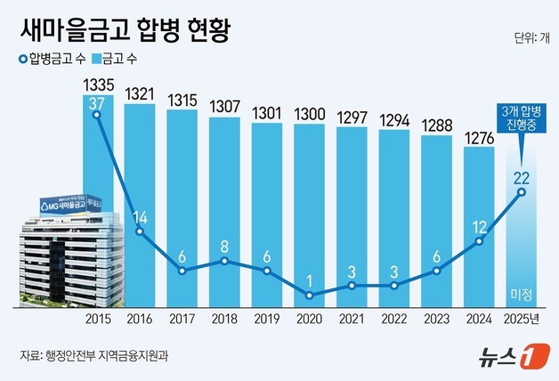 새마을금고 올해 부실금고 22개 줄인다…10년 만에 최다 합병