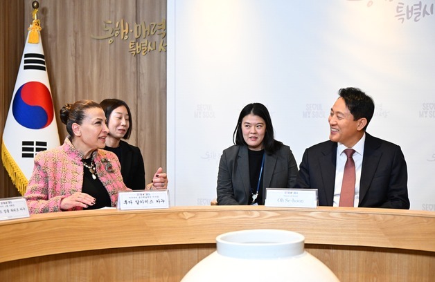 [동정]오세훈 시장, 후다 알카미스 카누 아부다비 음악예술재단 이사장 면담