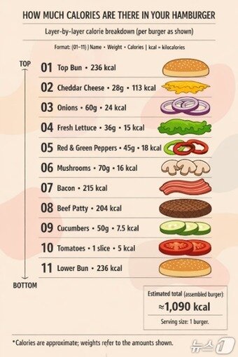 본문 이미지 - 버거 칼로리(오픈AI 제공)