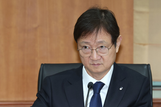 자산운용사CEO 간담회 참석한 이찬진 금감원장