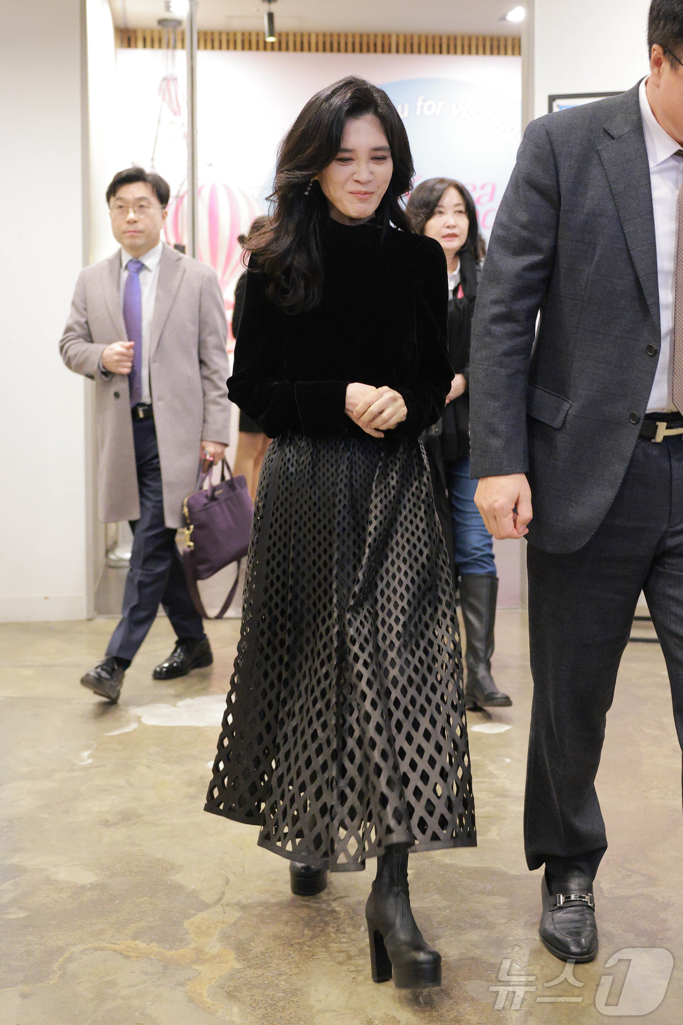 (서울=뉴스1) 이호윤 기자 = 이부진 한국방문의해위원회 위원장이 17일 오전 서울 중구 커뮤니티하우스 마실에서 열린 '2026 코리아 그랜드 세일 개막행사'에 참석하고 있다. ( …