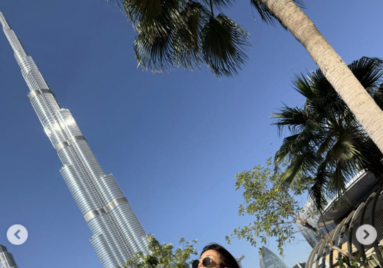 '류수영♥' 박하선, 두바이서 수영복 입고 뽐낸 치명적 매력 [N샷]