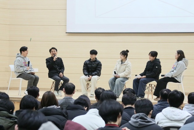 김진태 지사, 원주 미래고교서 특강…"특자도와 함께 더 큰 미래를"